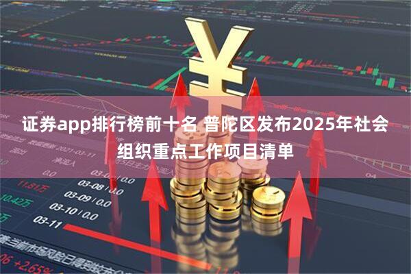 证券app排行榜前十名 普陀区发布2025年社会组织重点工作项目清单