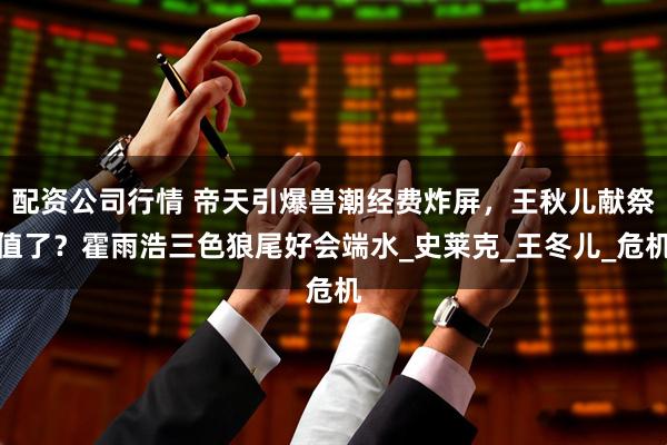 配资公司行情 帝天引爆兽潮经费炸屏，王秋儿献祭值了？霍雨浩三色狼尾好会端水_史莱克_王冬儿_危机